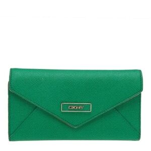 DNKY WALLET IN GREEN AND PINK